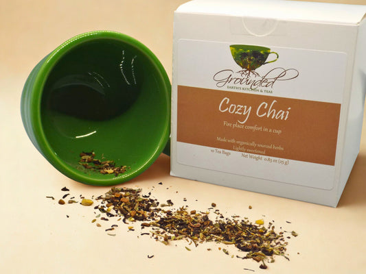 Cozy Chai: Fireplace Comfort in a Cup